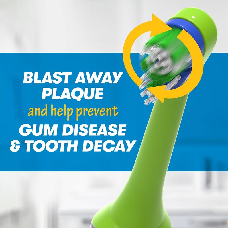 Firefly Clean N' Protect Teenage Mutant Ninja Turtles Power Toothbrush with 3D Character Cover, Soft Bristles, Battery Included, Ages 3+, 1+1 - Image 3